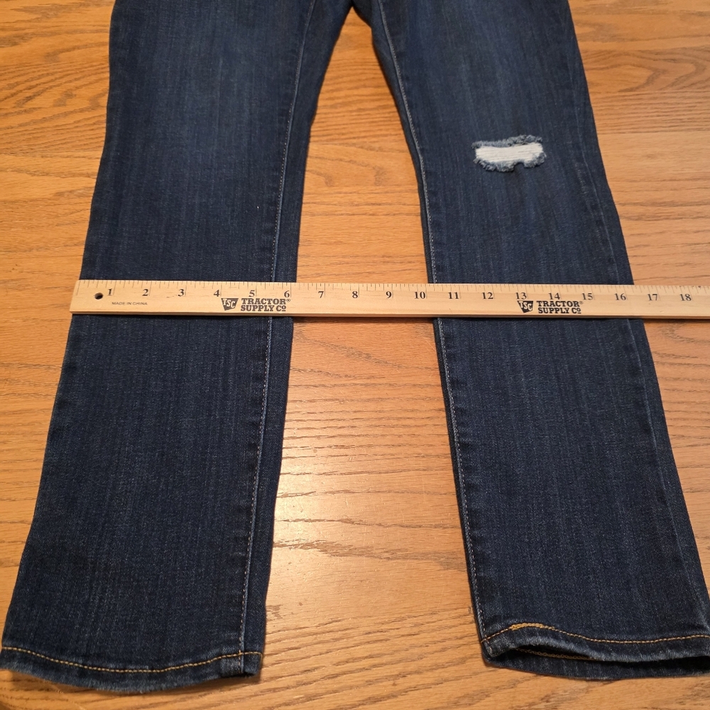 Levi's Women's 311 Shaping Skinny Jeans Soft Stretch Dark Blue Distressed 31X30 - Picture 12 of 16